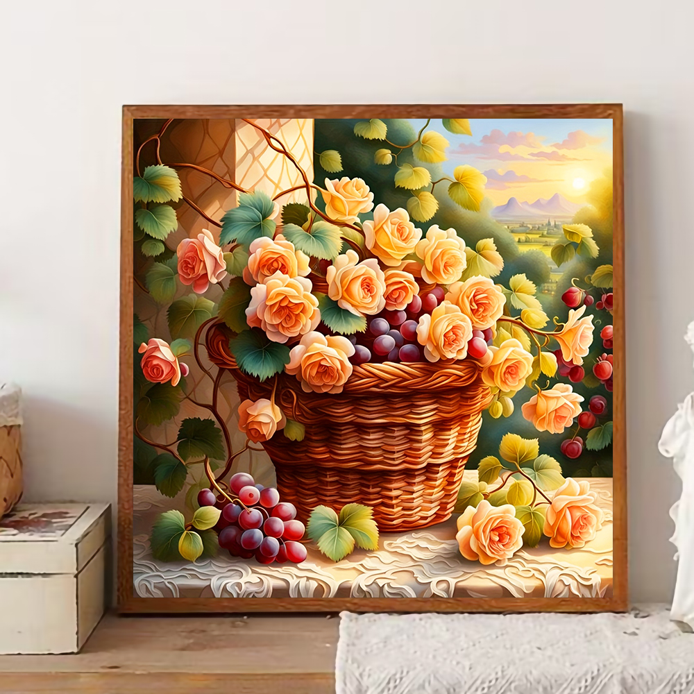 Flower Diamond Painting Kit Fu - Photo Mosaic Print review and price