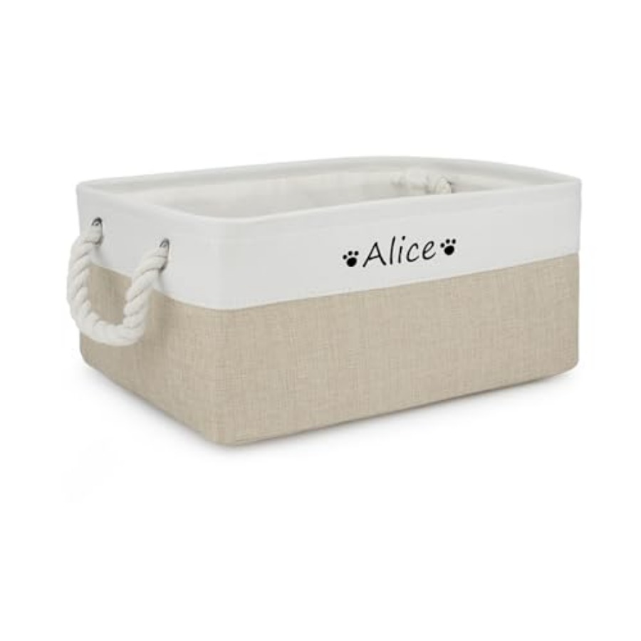 Dog Toy Basket, Dog Toy Bin Bo - Personalized Name Box review and price