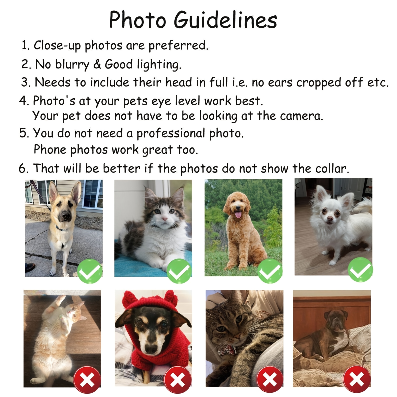 1PC Personalized Pet Head 2D I - Pet Portrait Custom review and price