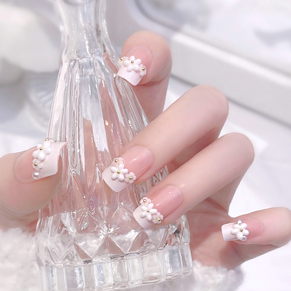 24pcs Medium Long Acrylic Fake - Pressed Flower Art review and price