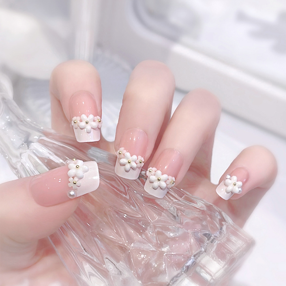24pcs Medium Long Acrylic Fake - Pressed Flower Art review and price