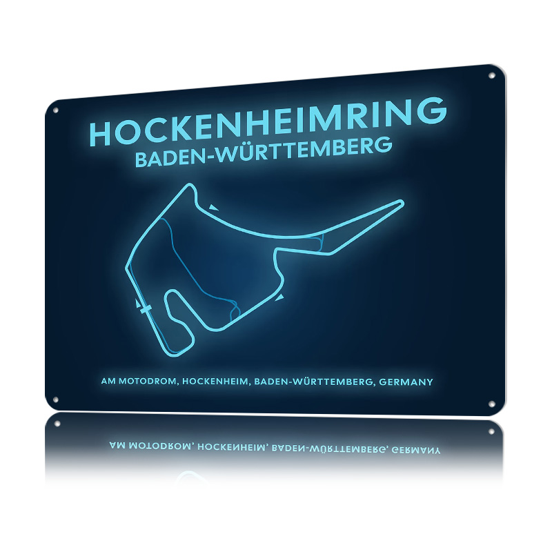 Hockenheimring Circuit Neon Ma - Custom Map Poster review and price