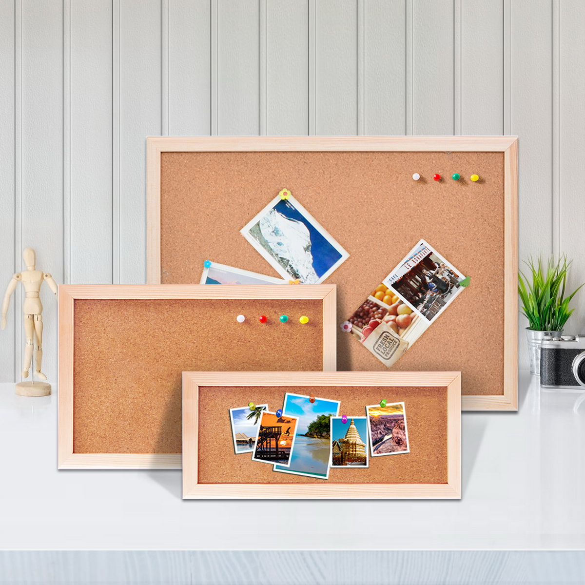 Vintage Pine Wood Frame Cork B - Engraved Wood Frame review and price