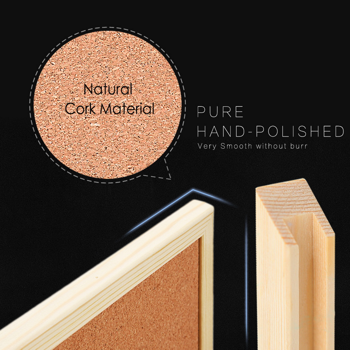 Vintage Pine Wood Frame Cork B - Engraved Wood Frame review and price