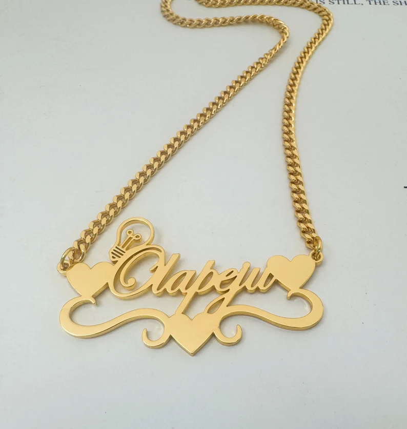 Handcrafted Gold Color Name Ne - Name Necklace Custom review and price