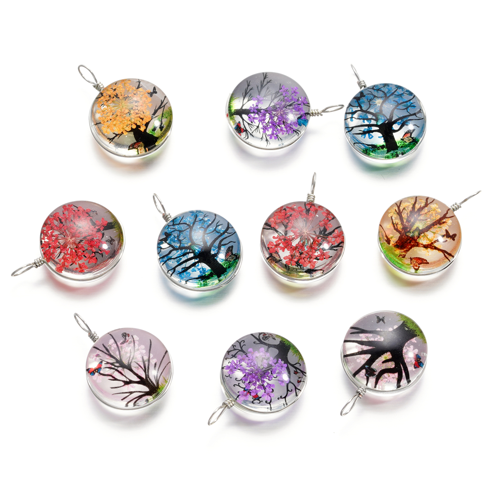 5pcs/lot 20x29mm Jewelry Cryst - Birth Flower Necklace review and price