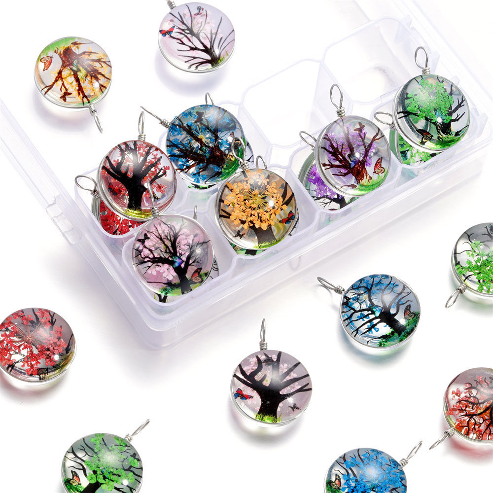 5pcs/lot 20x29mm Jewelry Cryst - Birth Flower Necklace review and price
