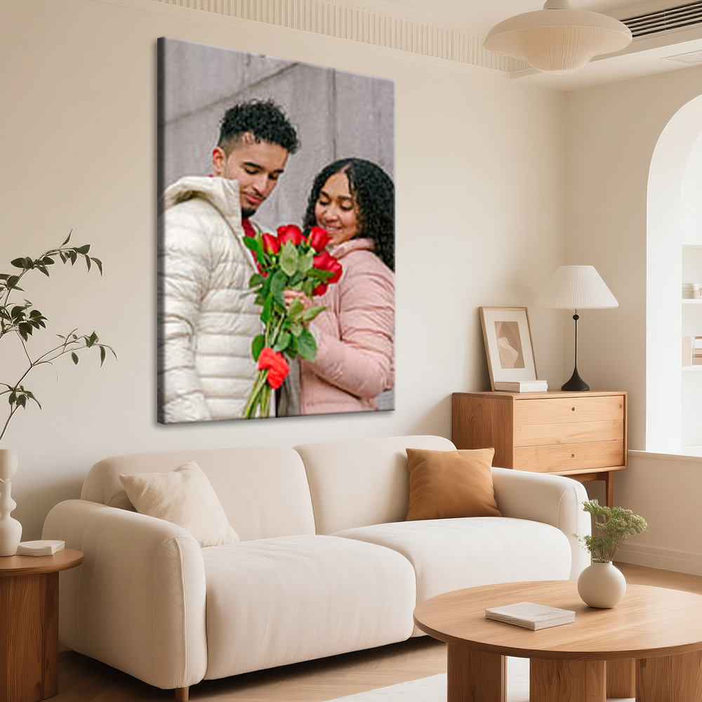 1 Pc Customized Photos on Canv - Engraved Wood Frame review and price