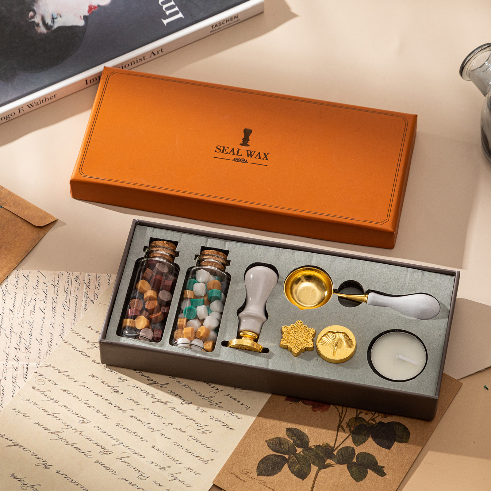 【HOT】Wax Seal Stamp Kit with 3 - Wax Seal Letter Kit review and price