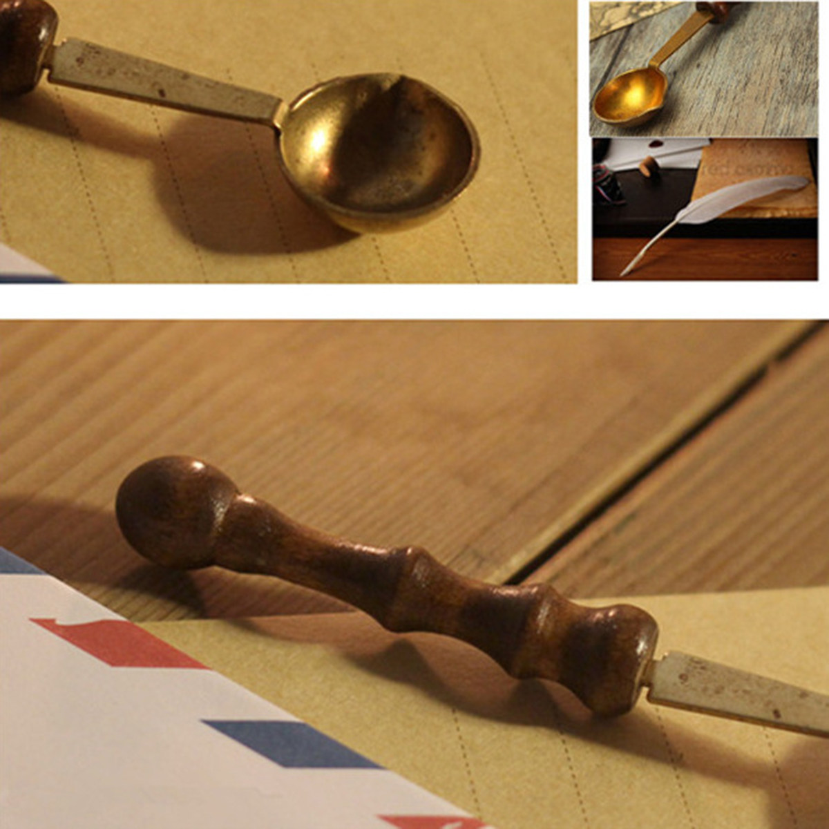 Premium Wood Handle Copper Wax - Wax Seal Letter Kit review and price