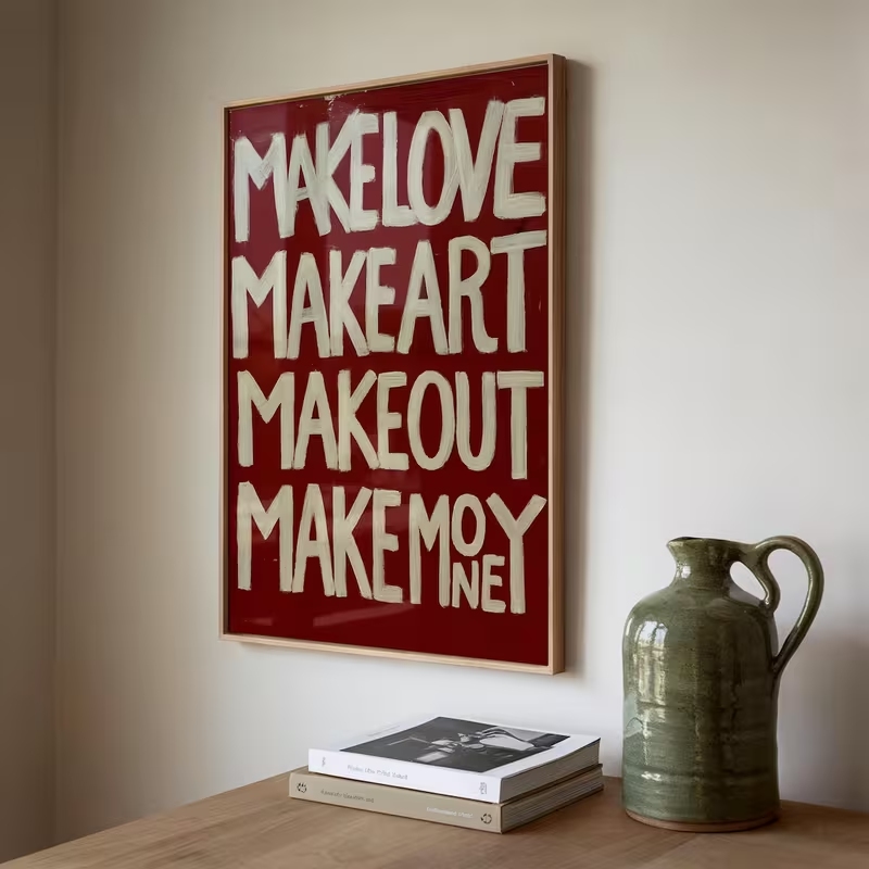 Modern,Retro Self Made Love Ki - Custom Map Poster review and price