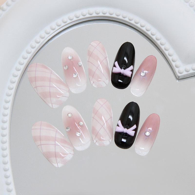 10pcs/bag Press On Nails Bowkn - Pressed Flower Art review and price