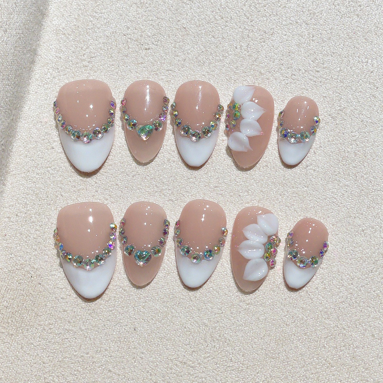10pcs Short Almond Handmade Pr - Pressed Flower Art review and price