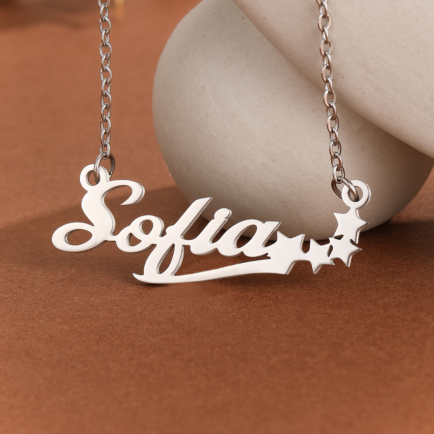 Stainless Steel Star Letter Pe - Name Necklace Custom review and price