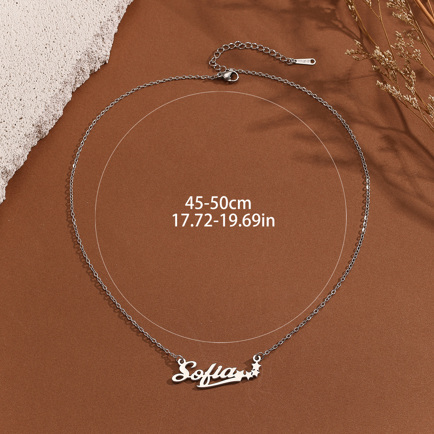 Stainless Steel Star Letter Pe - Name Necklace Custom review and price
