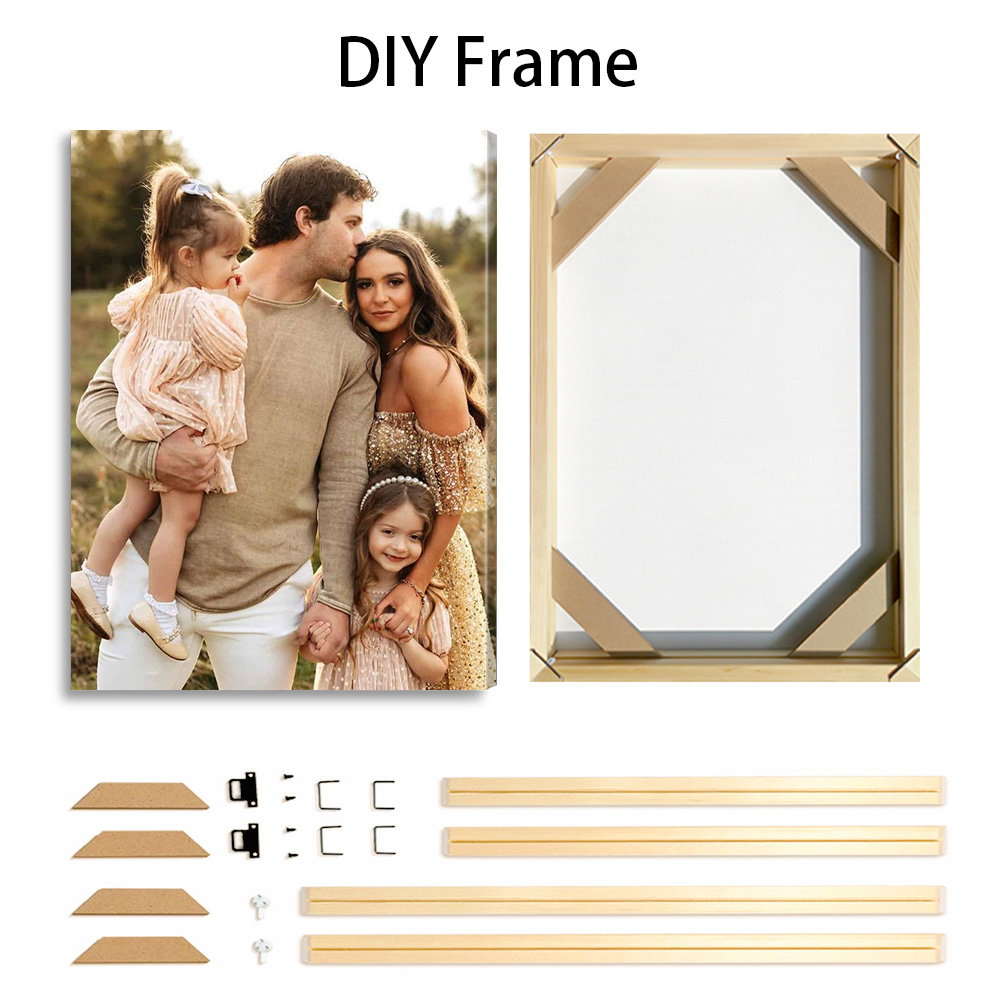 1 Pc Customized Photos on Canv - Engraved Wood Frame review and price