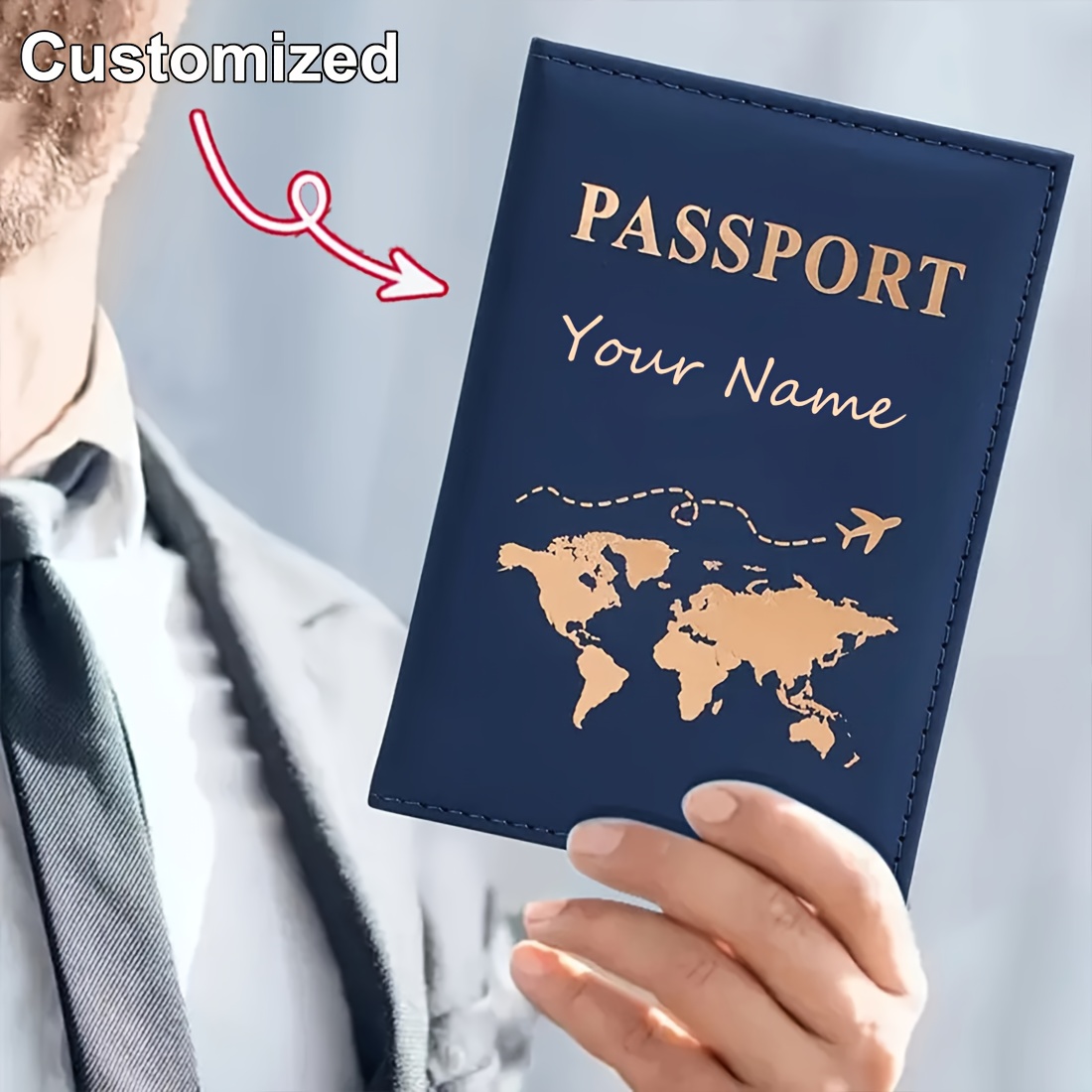 Custom Name World Map Passport - Personalized Name Box review and price