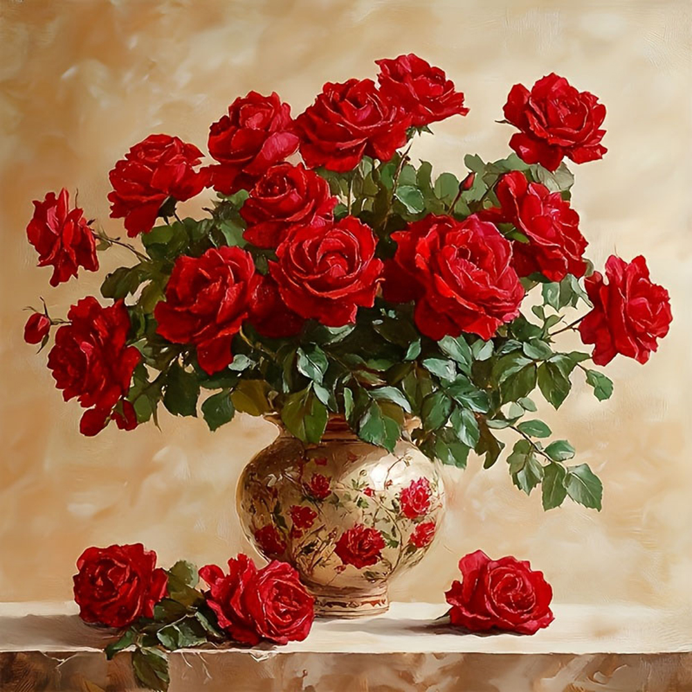 Rose Diamond Painting Full Squ - Photo Mosaic Print review and price