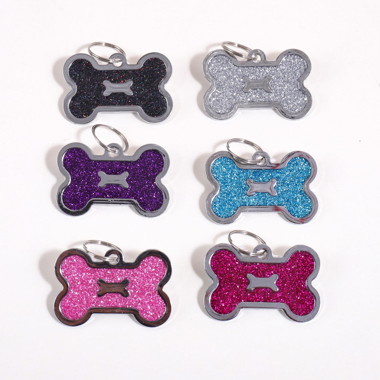 Glitter Custom Text Dog Tags C - Pet Portrait Custom review and price