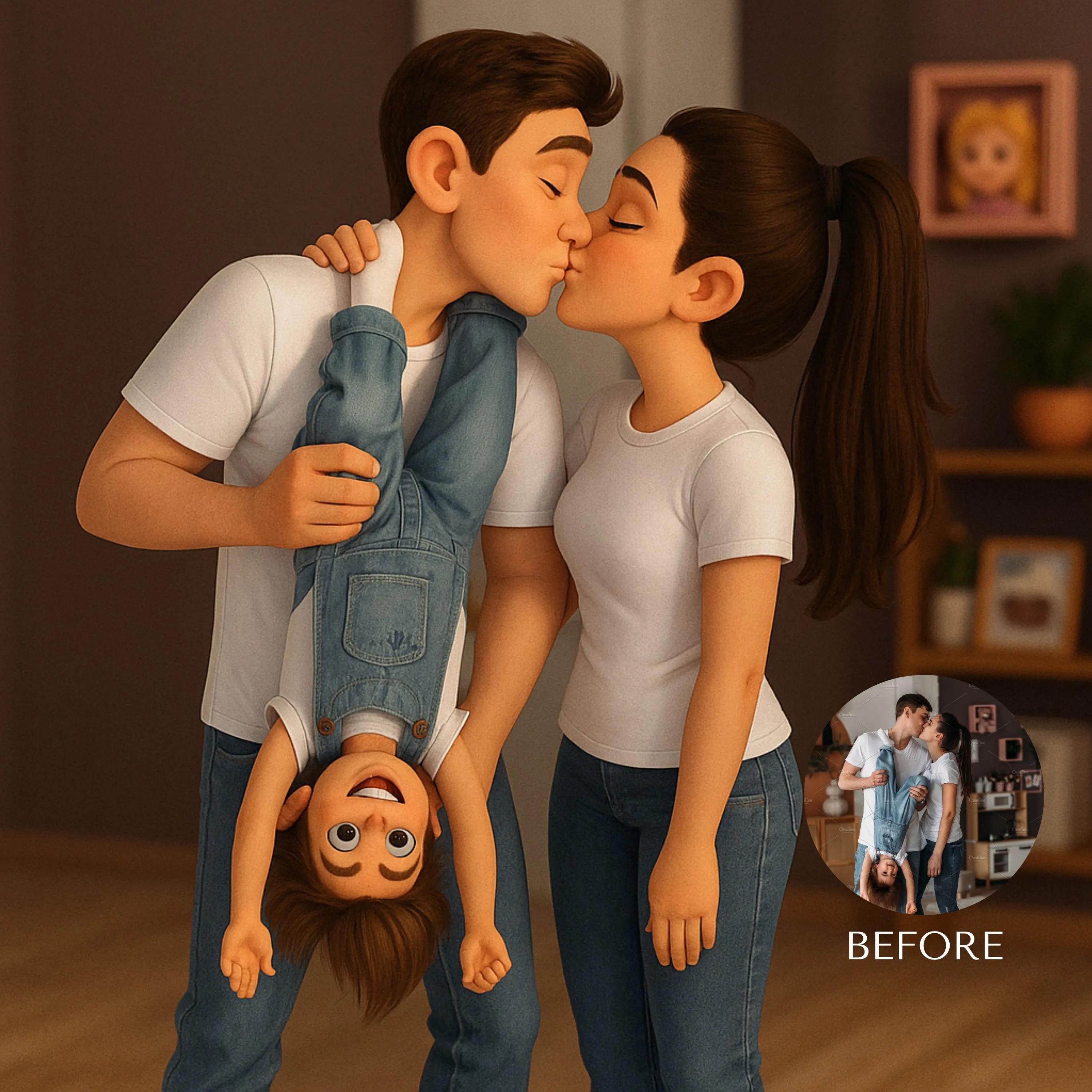 Custom 3D Cartoon Style Portra - Pet Portrait Custom review and price
