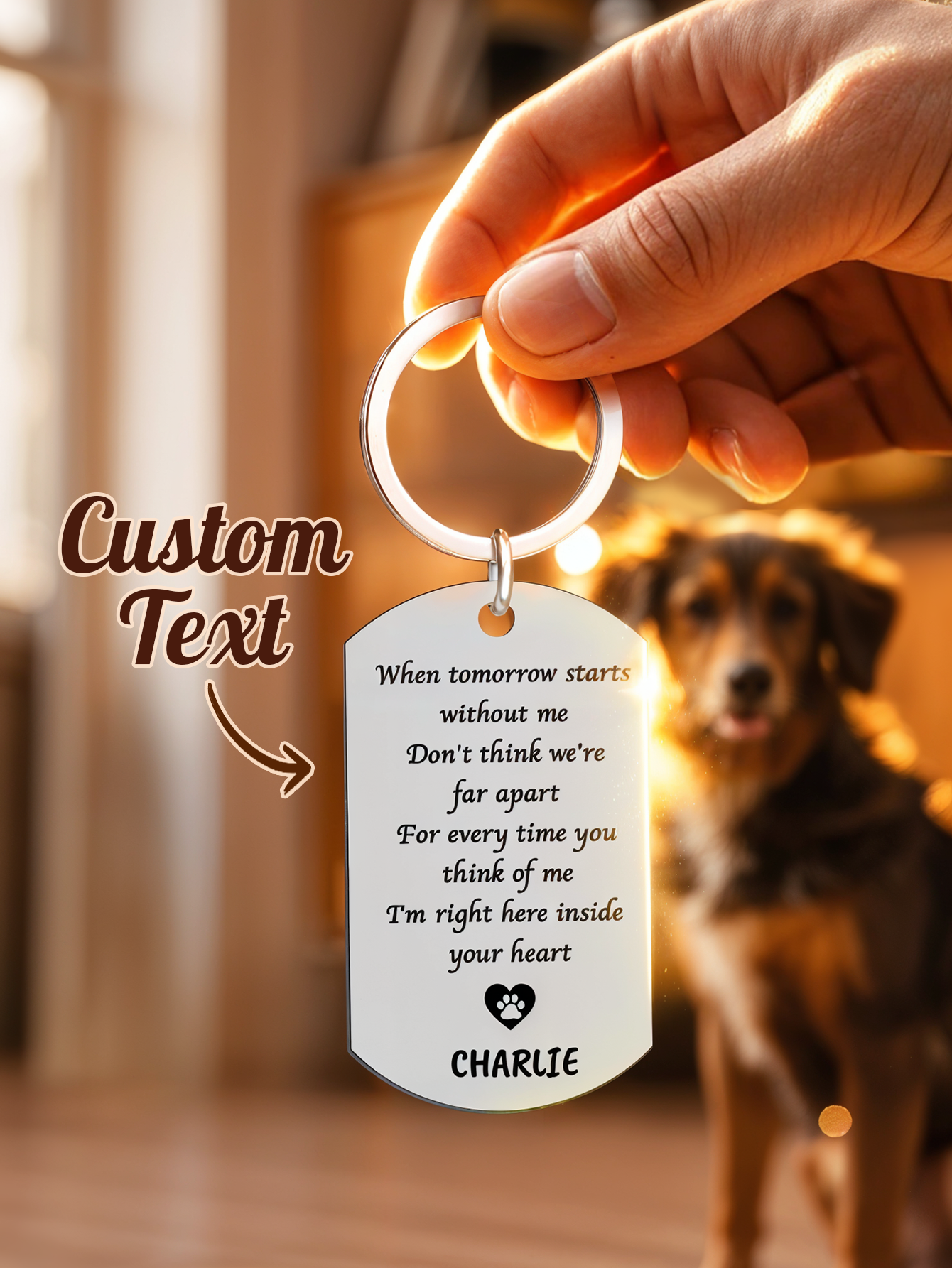 Personalized Pet Photo Keychai - Pet Portrait Custom review and price