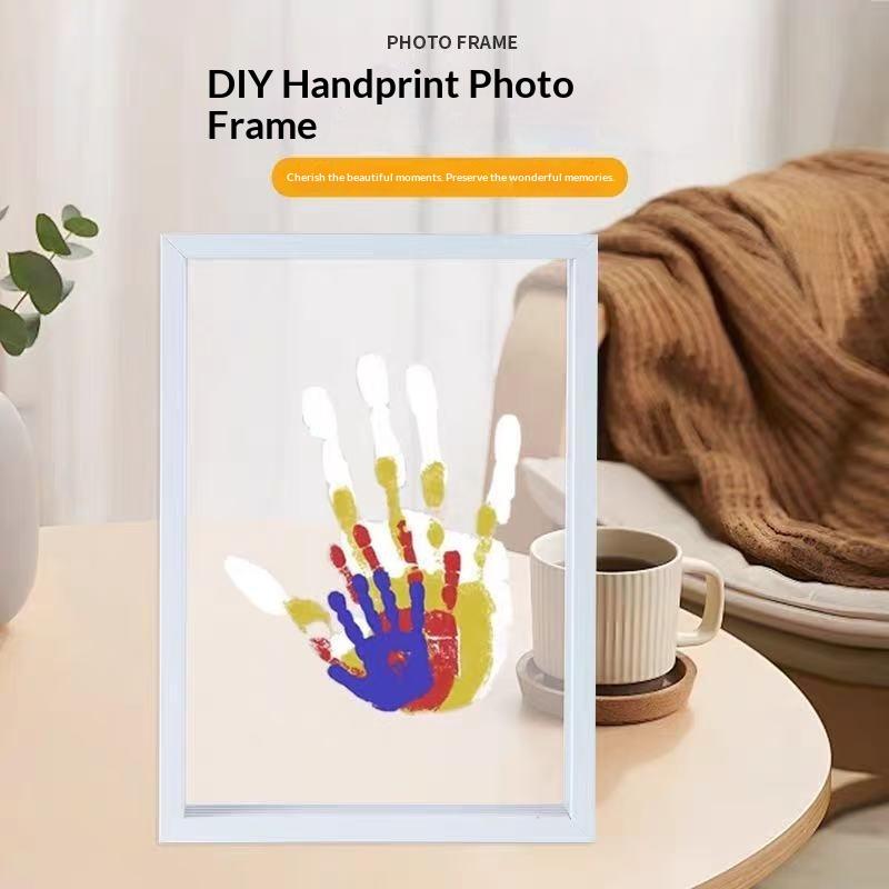1 Set Family Handprint Photo F - Engraved Wood Frame review and price