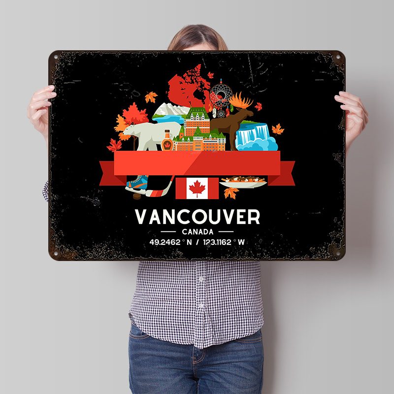 Vancouver City Map Printed Pos - Custom Map Poster review and price
