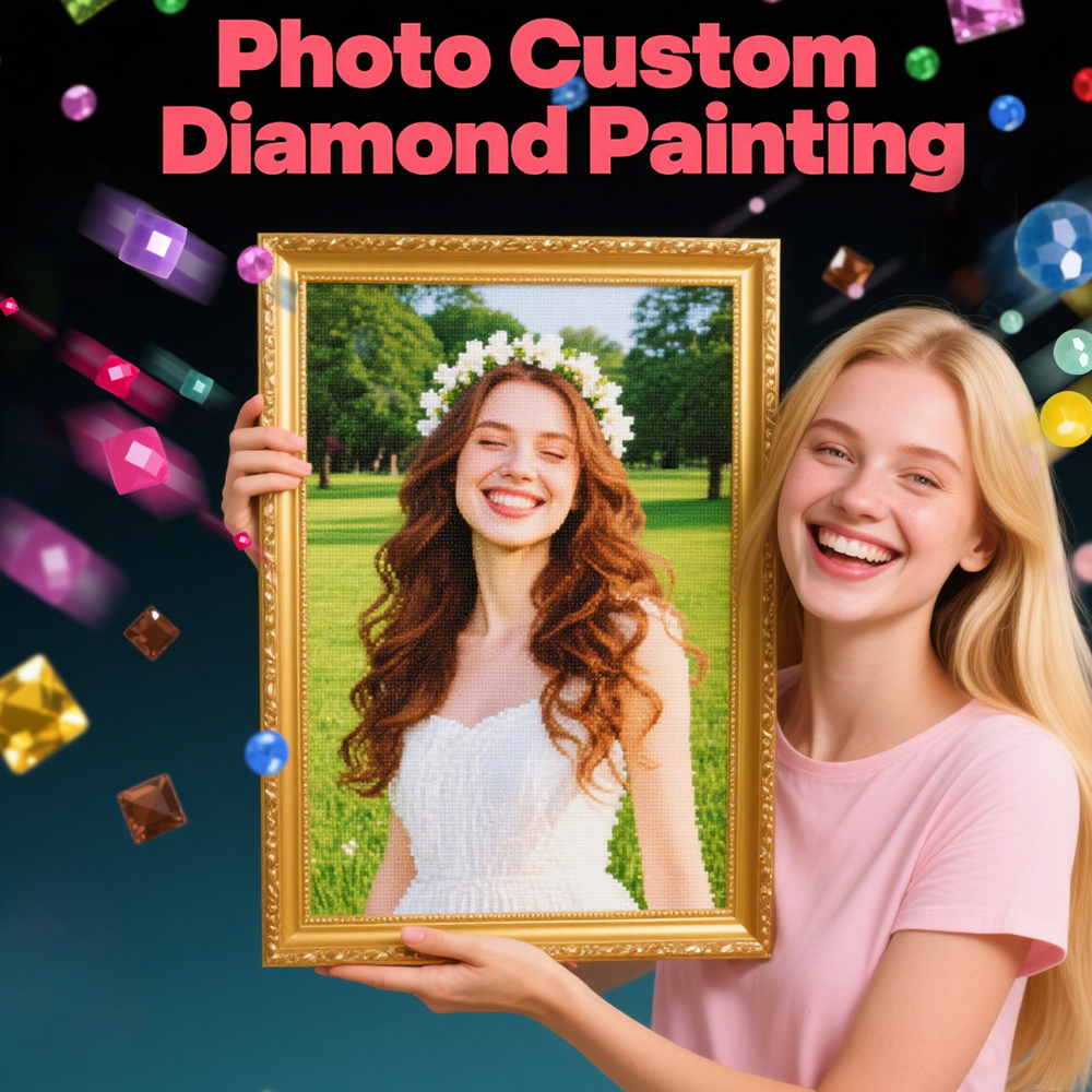 HUACAN Full Kits Diamond Paint - Photo Mosaic Print review and price