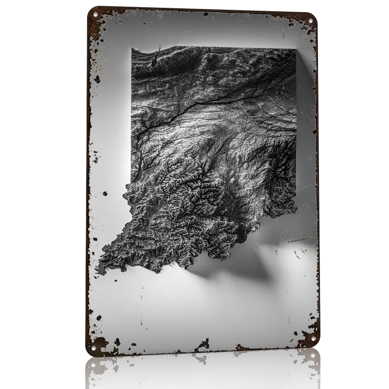 Indiana Topographic Map Printe - Custom Map Poster review and price